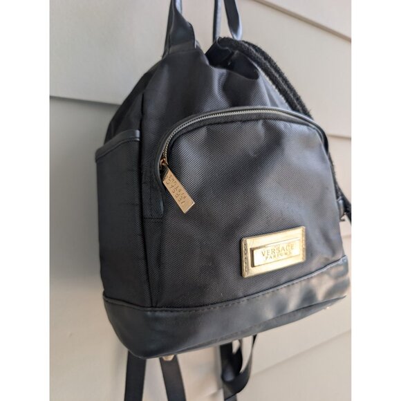 Versace Parfums Backpack Bag mini Black Drawstring - Picture 6 of 11